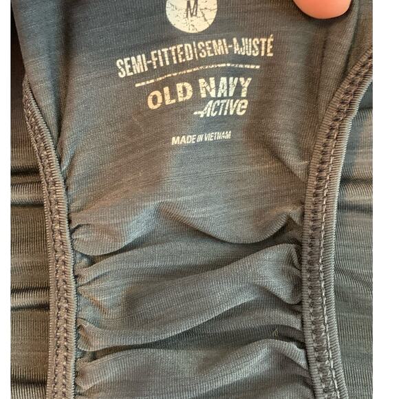 Old Navy Active semi fitted racer back gray tank top size M - Picture 3 of 9